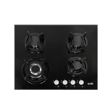 COCINA EMPOTRABLE SOLE SOLCO034 A GAS DE 4 HORNILLAS