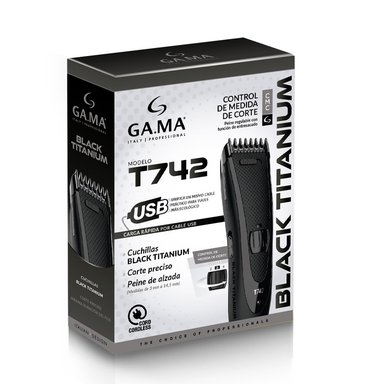 CORTADOR DE CABELLO GAMA TITANIUM T742 NEGRO | PRECISIÓN Y POTENCIA - 3