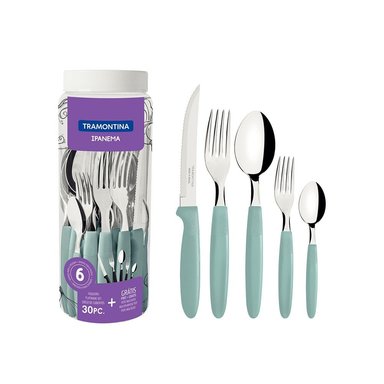 JUEGO DE CUBIERTOS TRAMONTINA IPANEMA 30 PIEZAS- 10390011