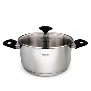 OLLA ACERO INOXIDABLE GIA PLUS TAPA VIDRIO N°22