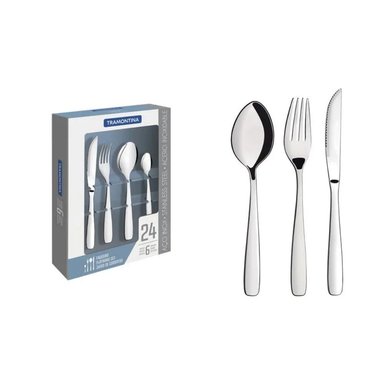 JUEGO DE CUBIERTOS DE 24 PIEZAS TRAMONTINA 66960/004