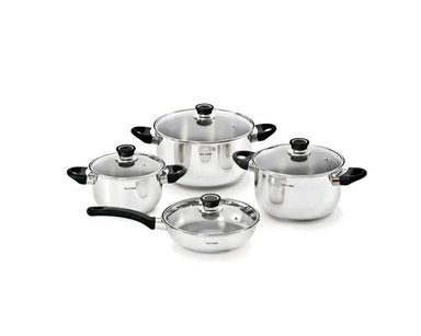 JUEGO DE OLLAS RECORD INOXSET DELUXE 0880010133 8 PIEZAS