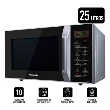 MICROONDAS PANASONIC 25L SB34HMRPK SILVER