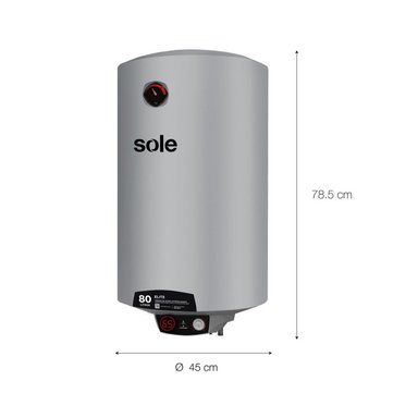 TERMA ELÉCTRICA SOLE ELITE 1500 W – TANQUE 80 L SILVER SOLTEEL080C - 2