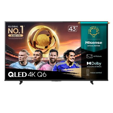 TELEVISOR HISENSE SMART TV 43' QLED 4K UHD 43Q6QV