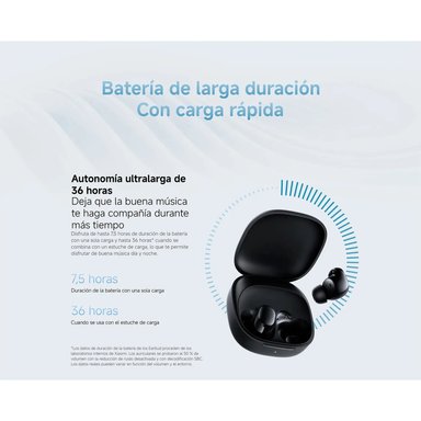 AUDIFONOS XIAOMI REDMI BUDS 6 PLAY NEGRO - 4