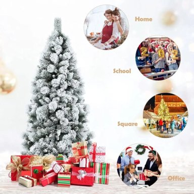 ÁRBOL NEVADO POMPOSO NR-150CM NAVIDAD REALISTA Y ELEGANTE - 2
