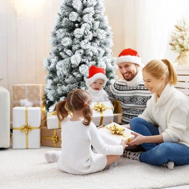 ÁRBOL NEVADO POMPOSO NR-150CM NAVIDAD REALISTA Y ELEGANTE - 3