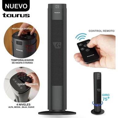 VENTILADOR TORRE TAURUS BABEL DIGITAL 50 WATTS NEW