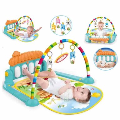 GIMNASIO 3 EN 1 PARA PATEAR CON PIANO BEBE