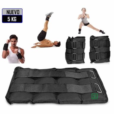 PESAS TOBILLERAS PESO DE 5 KG PACK 2 UNIDADES