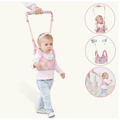 ARNÉS CAMINADOR 2 EN 1 PRIMEROS PASOS ROSADO