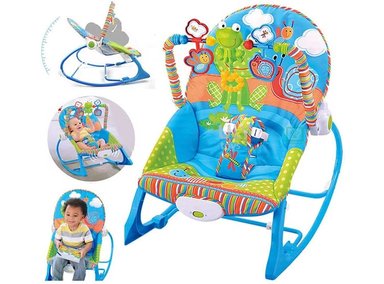 SILLA MECEDORA CON VIBRADOR MUSICAL Y TOYS NIÑO