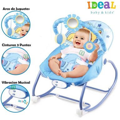 MECEDORA IDEAL CLL-ESTRELLACELESTE MUSICAL CON VIBRADOR STAR