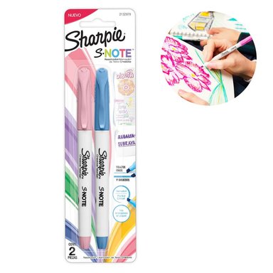 RESALTADOR MARCADOR SHARPIE COLORES PASTEL BLÍSTER 2UND 2132979 - 1