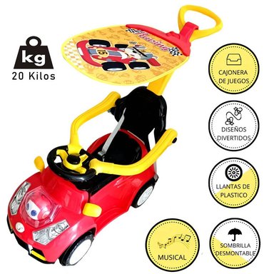 BUGGY CORREPASILLO VOYAGE ROJO DE PASEO MUSICAL ROBOT A
