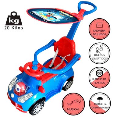 BUGGY CORREPASILLO VOYAGE AZUL DE PASEO MUSICAL ROBOT