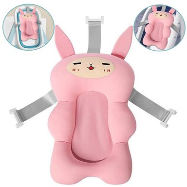 ALMOHADILLA COJÍN PARA TINA DE BAÑO ROSADO