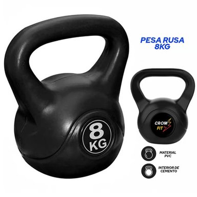 PESA RUSA 8KG KETTEBELLS NEGRO