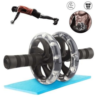 RUEDA ABDOMINAL DOBLE MINI MAT NEGRO