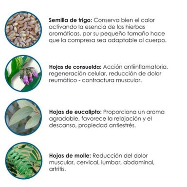 COMPRESAS SEMILLAS ALMOHADILLAS CALOR O FRIO X4 - 4