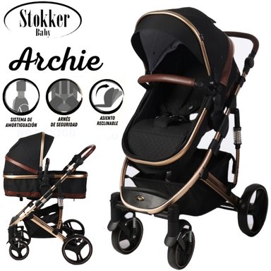 COCHE CUNA STOKKER BABY SB-109 NEGRO MOISÉS LUJO ARCHIE