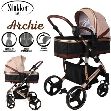COCHE CUNA STOKKER BABY SB-109 BEIGE MOISÉS LUJO ARCHIE