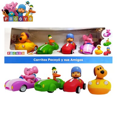 JUGUETE POCOYO SET VEHÍCULOS Y SUS AMIGOS 4PCS