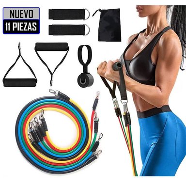 SET RESISTENCIA FITNESS 5 LIGAS BANDAS MULTICOLOR