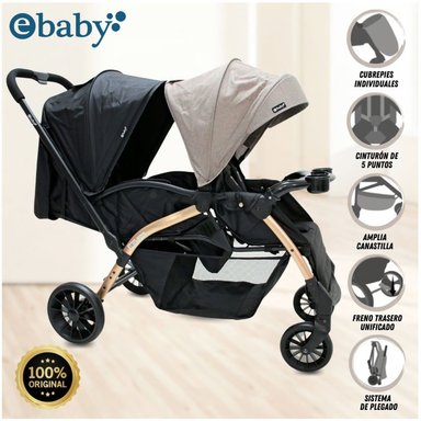 COCHE MELLICERO «FRANCIA» EBABY BEIGE