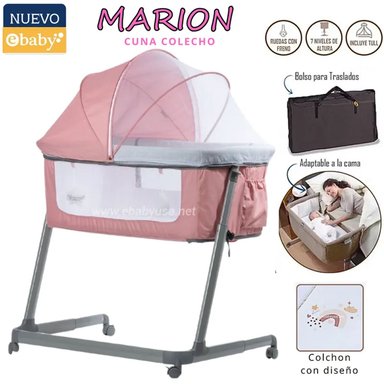 NUEVA CUNA COLECHO MARION ROSADO EBABY