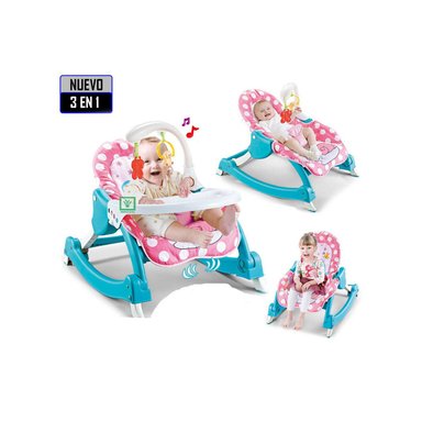 SILLA DE COMER MECEDORA 3 EN 1 VIBRADOR Y TOYS