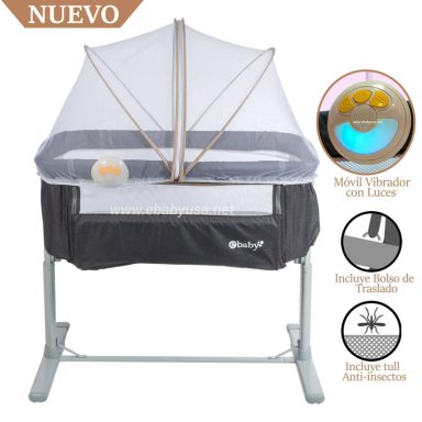 CUNA COLECHO EBABY MUSICAL Y VIBRADOR TAMI BEIGE