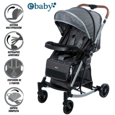 COCHE MECEDORA DE LUJO BOUNCY DARK GRAY
