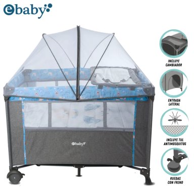 EBABY CUNA COLECHO NALA EB751-1 AZUL DARK