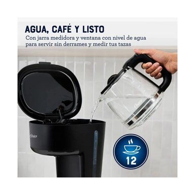 CAFETERA OSTER 12 TAZAS DE FILTRO REUTILIZABLE BVSTDCS121B - 4