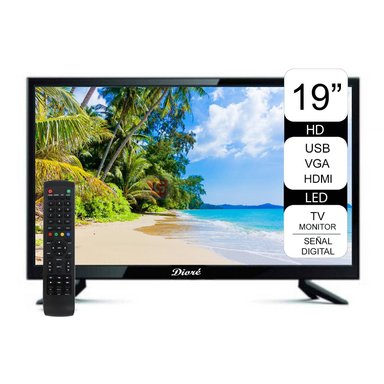 TELEVISOR TV LED MONITOR 19 DIGITAL HD DIORE