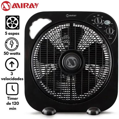 VENTILADOR CIRCULADOR MIRAY 12 VMC-1052 NEGRO
