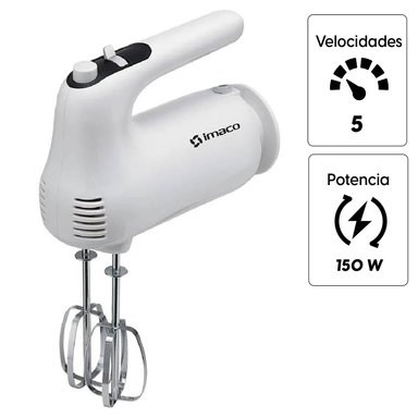 BATIDORA DE MANO 5 VELOCIDADES HM505 BLANCA - 1