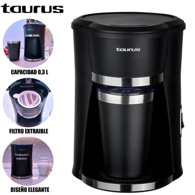 CAFETERA PERSONAL COFFEE CON TAZA TÉRMICA DE ACERO INOXIDABLE - 1