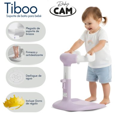 SOPORTE DE BAÑOS PARA BEBÉS «TIBOO» EDICIÓN LIMITADA LILA - 1
