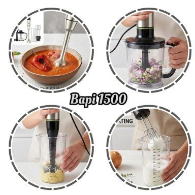 BATIDORA DE INMERSION TAURUS BAPI 1500 LUXE FULL SET - 7