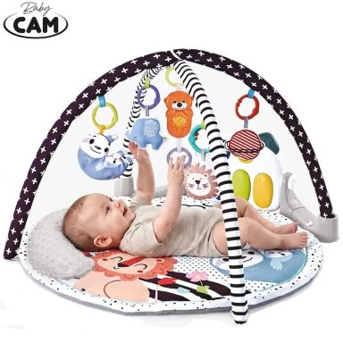 GIMNASIO PIANO MUSICAL BABY CAM 7 EN 1 BLACK - 2