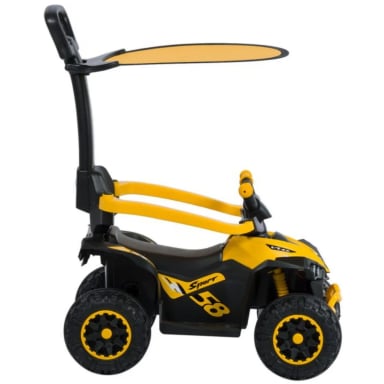 CUATRIMOTO MUSICAL CON LUCES Y SOMBRILLA AMARILLO EB357 - 2