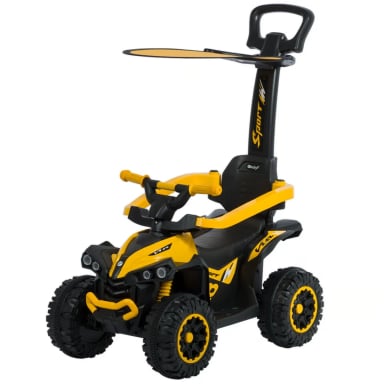 CUATRIMOTO MUSICAL CON LUCES Y SOMBRILLA AMARILLO EB357 - 3