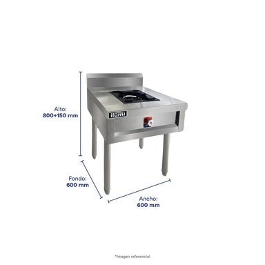 COCINA INDUSTRIAL ILUMI 1 HORNILLA - 3
