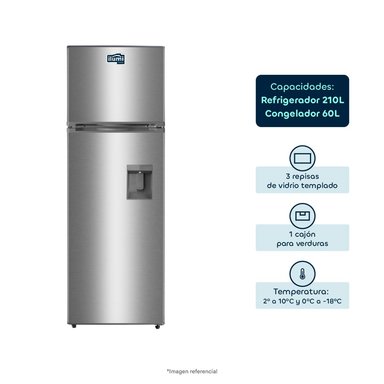 REFRIGERADORA NO FROST 270LTS ILUMI - 1