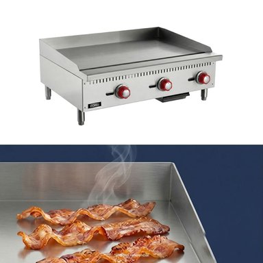 PLANCHA FREIDORA A GAS DE 3 QUEMADORES - 2