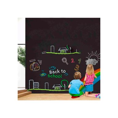 PIZARRA AUTOADHESIVA LÁMINA NEGRA 200 X 45 CM PACK 02 UNIDADES