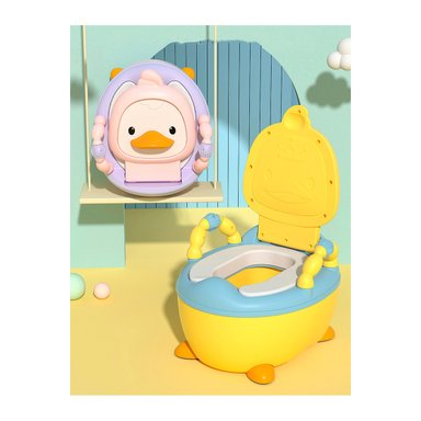BACÍN ENTRENAMIENTO INODORO PARA BEBES NIÑOS INFANTIL PATITO ROSADO O AMARILLO